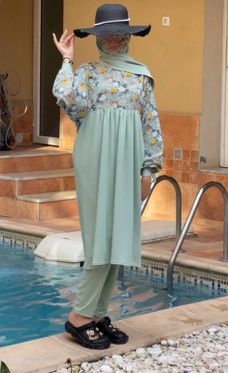 BURKINI MERYNEL VERT 